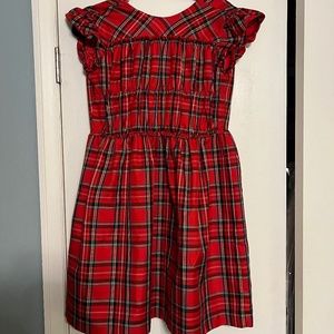 EUC Crewcuts/J Crew girls red plaid dress size 14